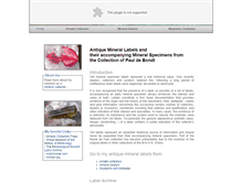 Tablet Screenshot of labels.mineralogie.be